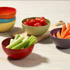 Stoneware Rainbow Set of 6 Snack Bowls image number 2
